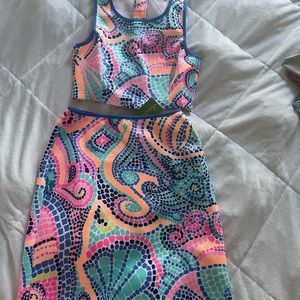 2 Piece Lily Pulitzer Skirt Set. New With Tags